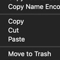 Cut a File or Folder to Pasteboard/Clipboard feature preview